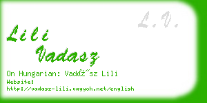 lili vadasz business card